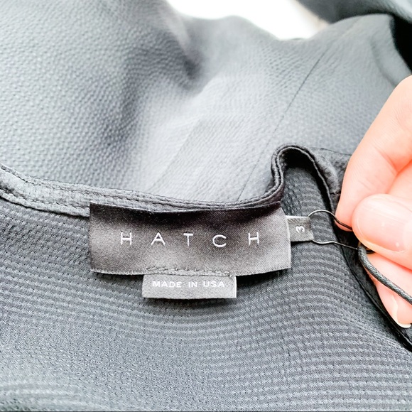 NWT Hatch The Lauren Black Side Slit Dress 3 - Picture 11 of 13